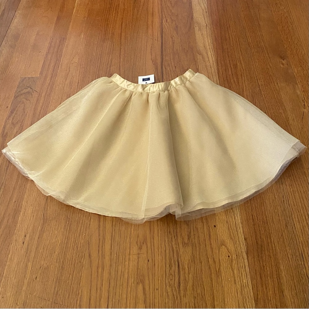 Janie and Jack Shimmering Gold Skirt